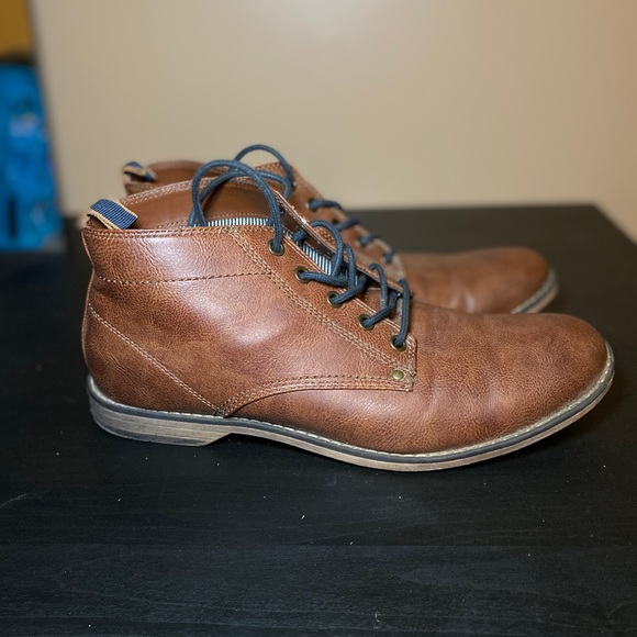 H&M Shoes Hm Mens Faux Leather Chukka Boots Poshmark